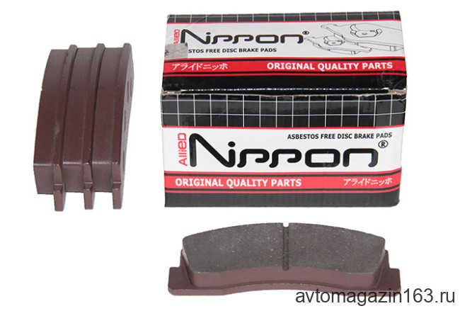 Колодки тормозные передние 21213, 2123 Шевроле Нива Allied Nippon (4шт)