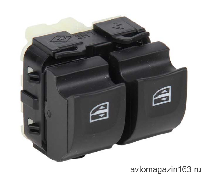Переключатель стеклоподъемников Renault Arkana, Duster, Clio, Kaptur (2 кнопки, передние) 254118722R