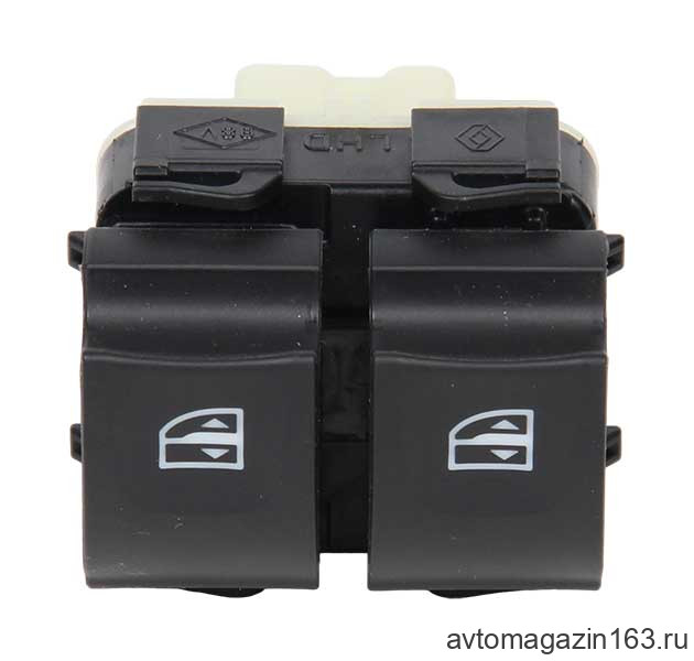 Переключатель стеклоподъемников Renault Arkana, Duster, Clio, Kaptur (2 кнопки, передние) 254118722R