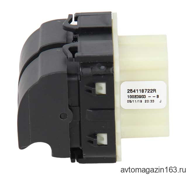 Переключатель стеклоподъемников Renault Arkana, Duster, Clio, Kaptur (2 кнопки, передние) 254118722R