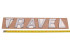 Эмблема TRAVEL на чехол запасного колеса серебристая Эмблема TRAVEL на чехол запасного колеса серебристая