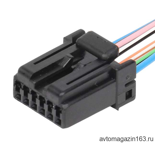 Разъем 6-pin 6 проводов для блока непристегнутого ремня 2123 Шевроле Нива