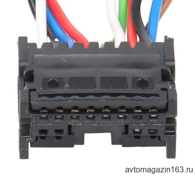 Разъем 12-pin 10 проводов 34824-0124 черный Molex
