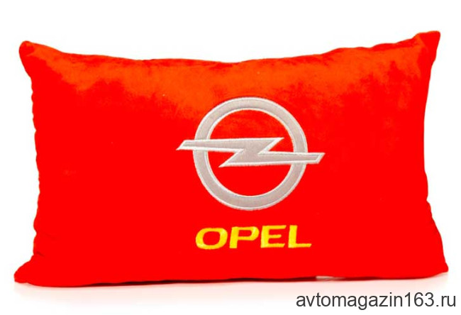 Подушка декоративная OPEL (красная)