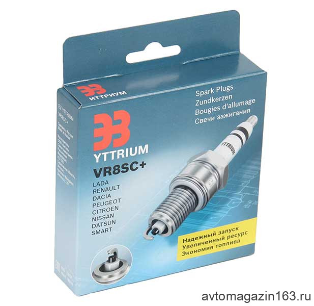 Свеча зажигания ЭЗ VR8SC+ 8кл. 2190 Гранта, Ларгус (двигатель 11182) Х Рей, Renault (H4M) 4шт