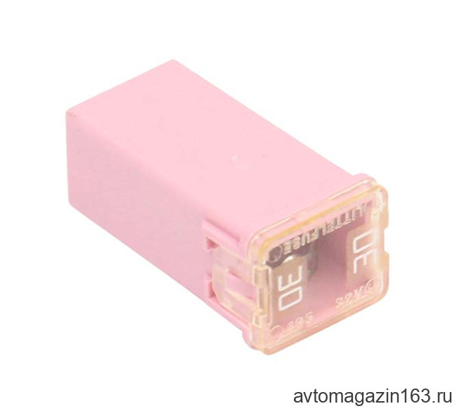 Предохранитель 30 А квадратный длинный Littelfuse 495 32V Блок