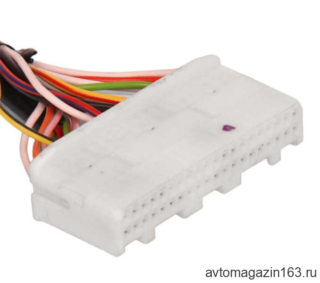 Разъем 40-pin 17 проводов для магнитолы Веста (аналог 1318389-1) белый LHE