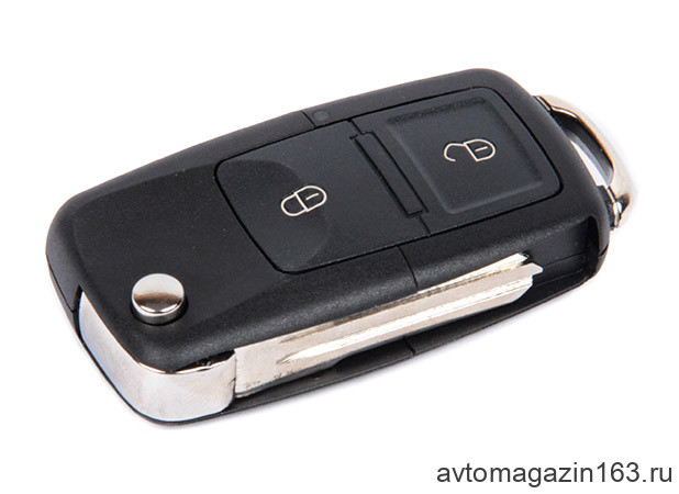 Ключ замка зажигания 1118, 2170, 2190, Datsun, 2123 (выкидной) по типу Volkswagen, 2 кнопки